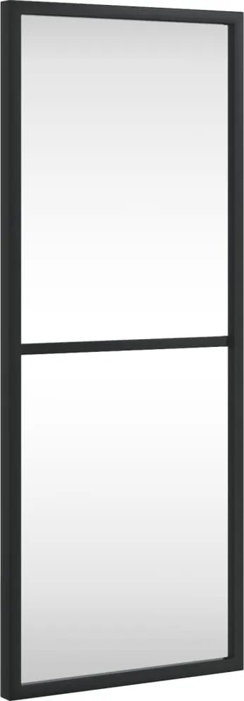 vidaXL fekete téglalap alakú vas fali tükör 20 x 50 cm