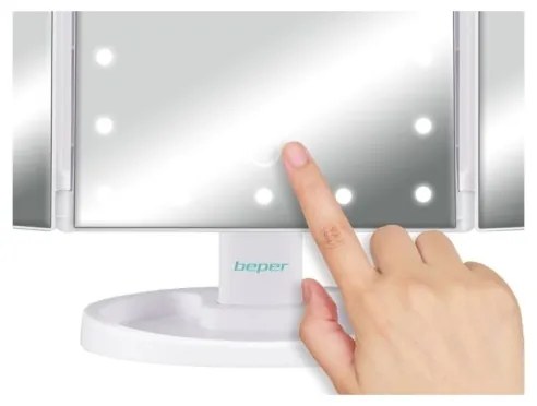 Beper - Sminktükör LED-világítással 4xAAA/5V