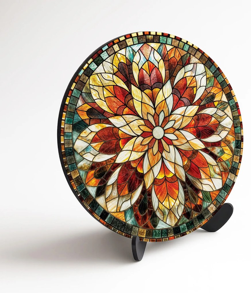 DUBLEZ | Fából készült mandala a falra - A világ színei