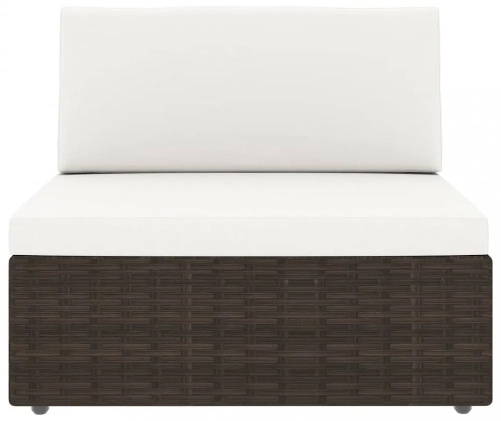 vidaXL 8 részes barna polyrattan kerti ülőgarnitúra