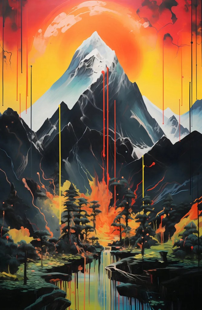 Poszter 53x81cm Hegyi alkímia