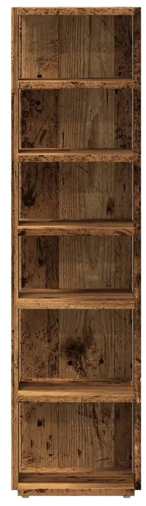 2 db antik fa színű szerelt fa cipőszekrény 28 x 27 x 102 cm