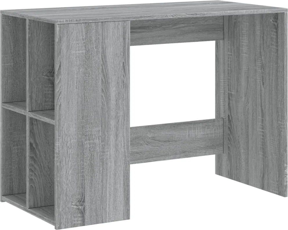 vidaXL szürke sonoma színű szerelt fa íróasztal 102x50x75 cm