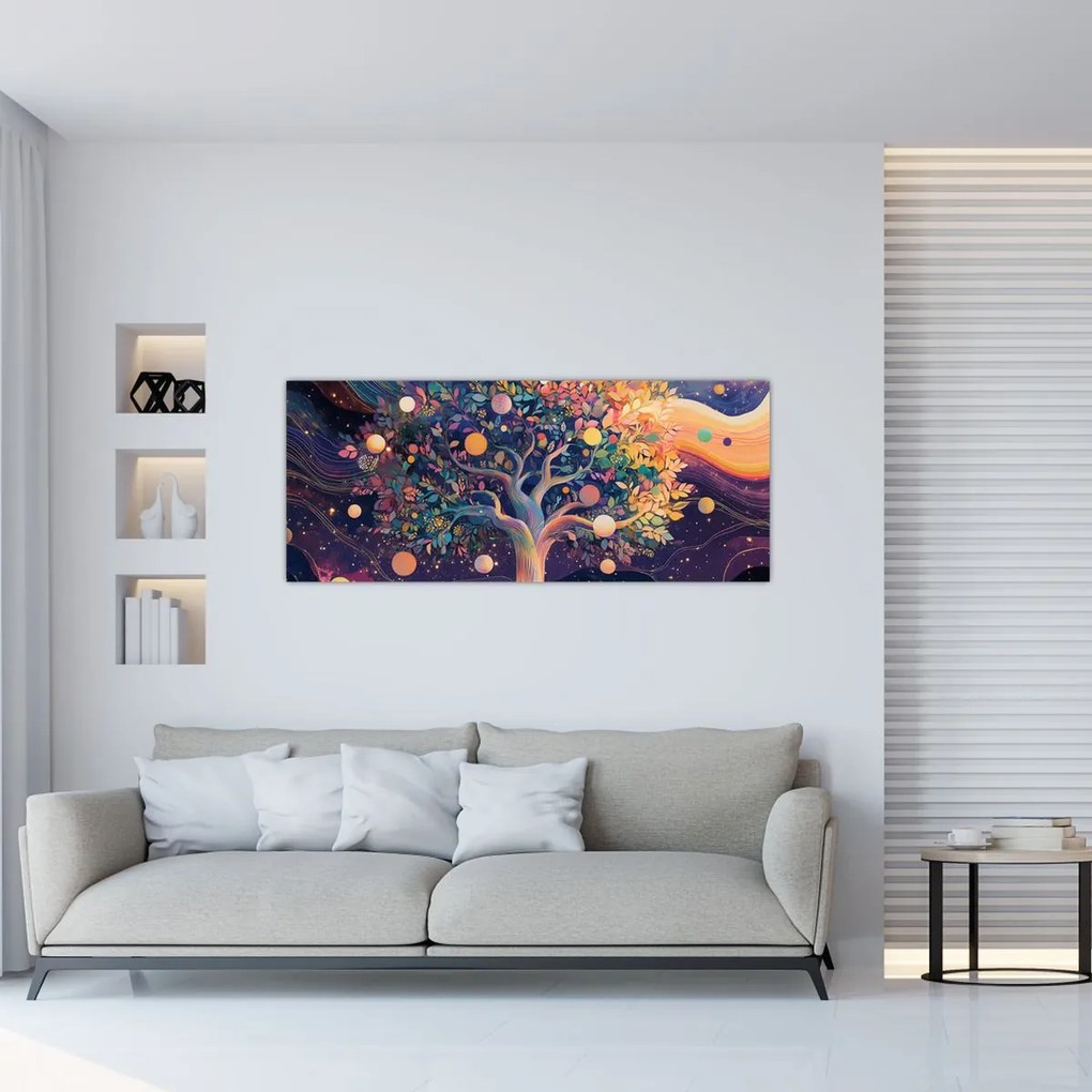 Kép – Lila fa tele energiával (120x50 cm)