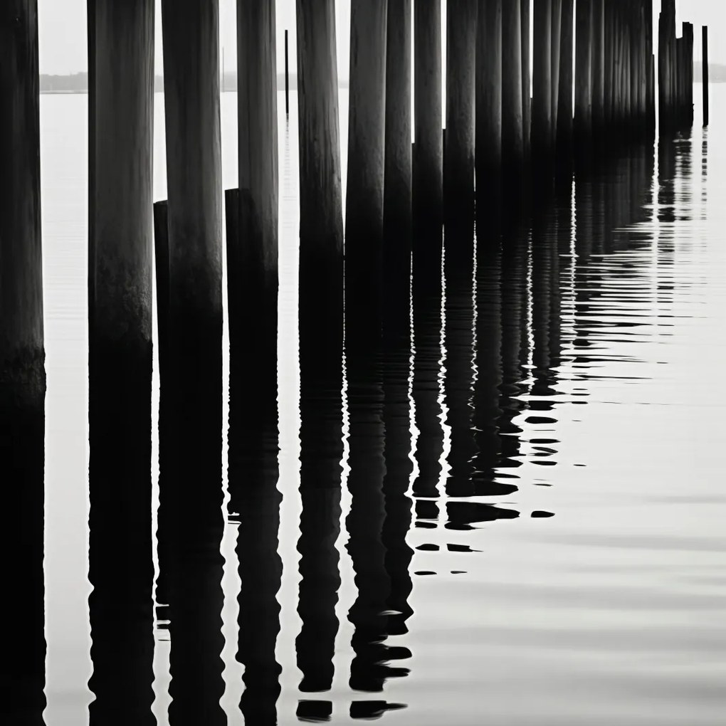 Poszter 90x90cm Víz és fa ritmusa