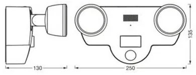 Ledvance - LED Kültéri lámpa érzékelővel és kamerával 2xLED/8W/230V IP44 Wi-Fi
