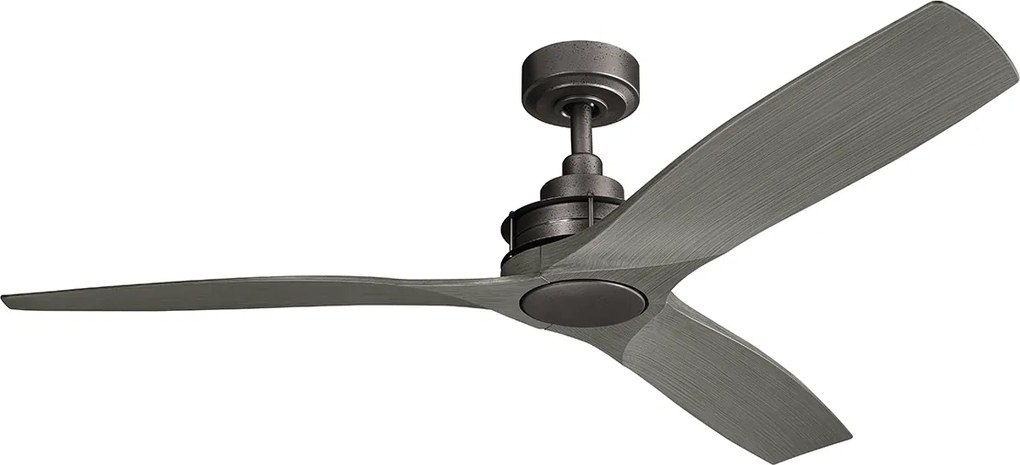 Kichler modern mennyezeti ventilátor ried szürke sötét vas elsklf-ried-56-avi