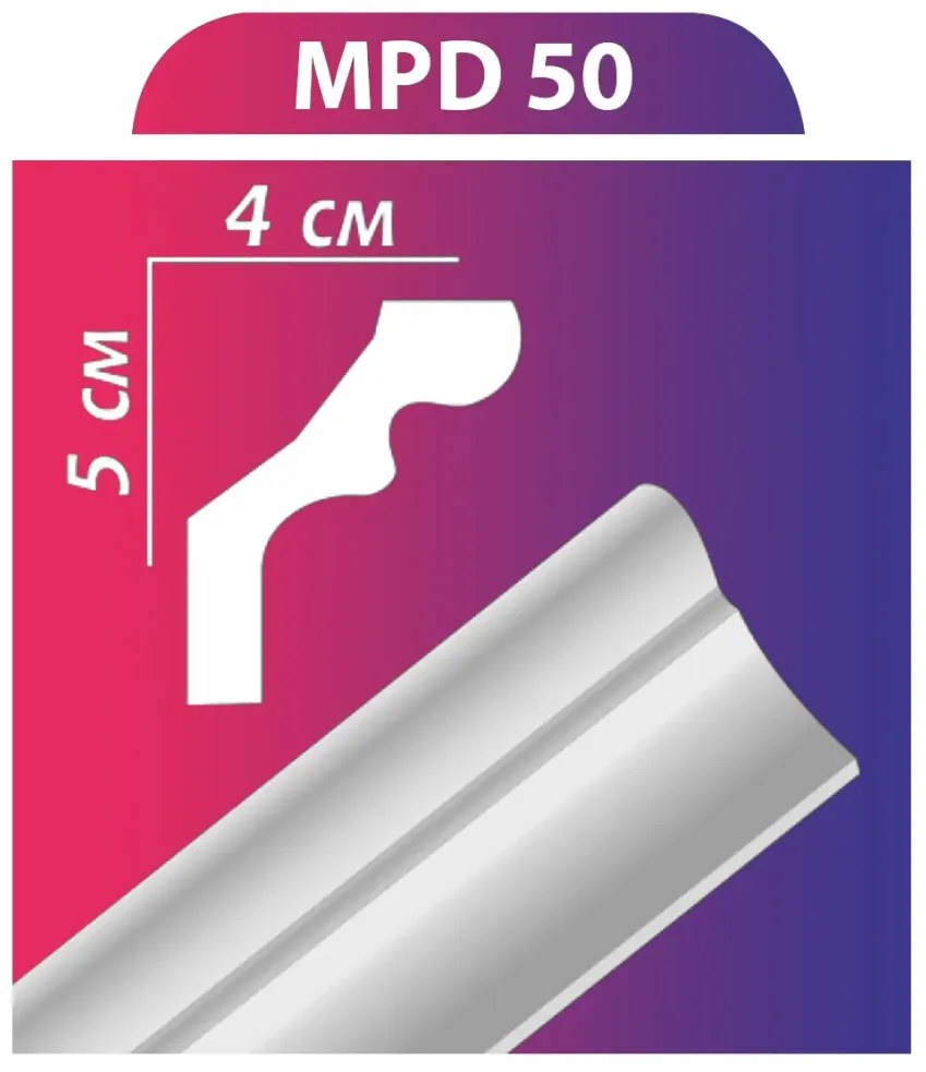 MPD50 stukkó, díszléc
