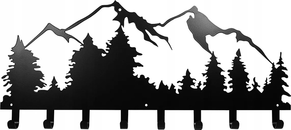 Fali akasztó Hegyek Fém 60 cm