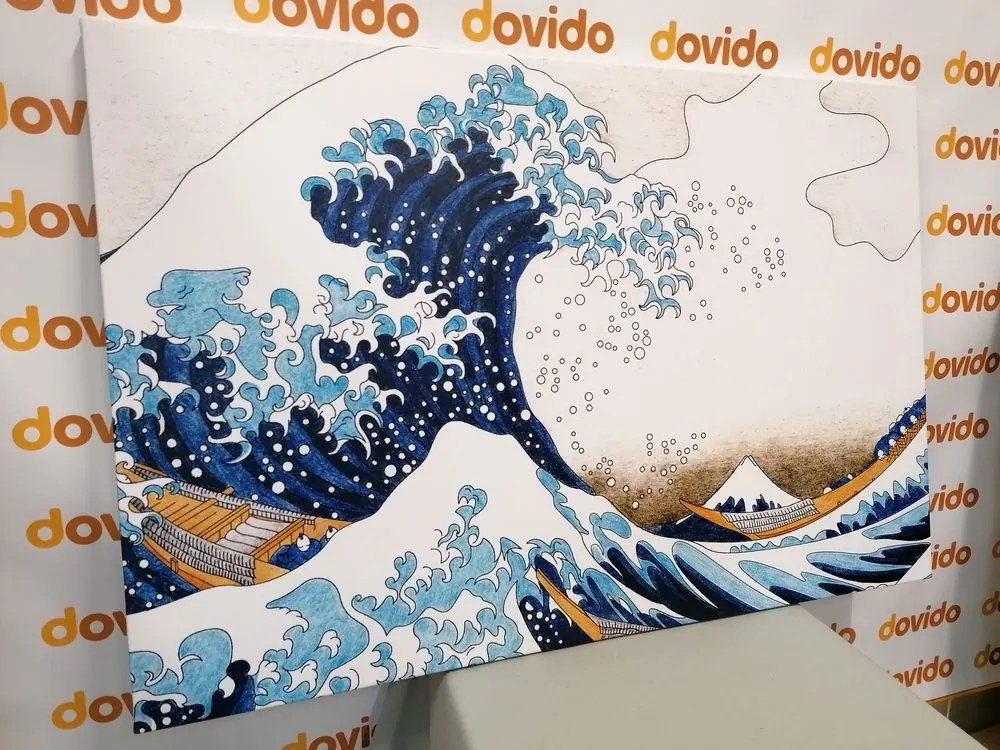 Kép reprodukció Kanagawa nagy hulláma - Kacušika Hokusai