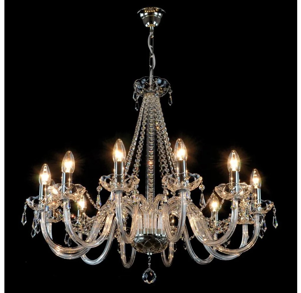 Wranovsky JWZ117122101 - Kristály csillár láncon BONTON 12xE14/40W/230V