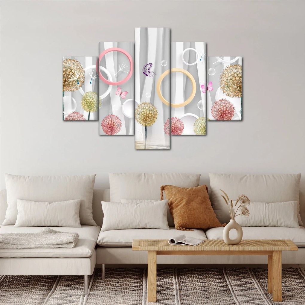 Absztrakt pitypangos kép (150x105 cm)