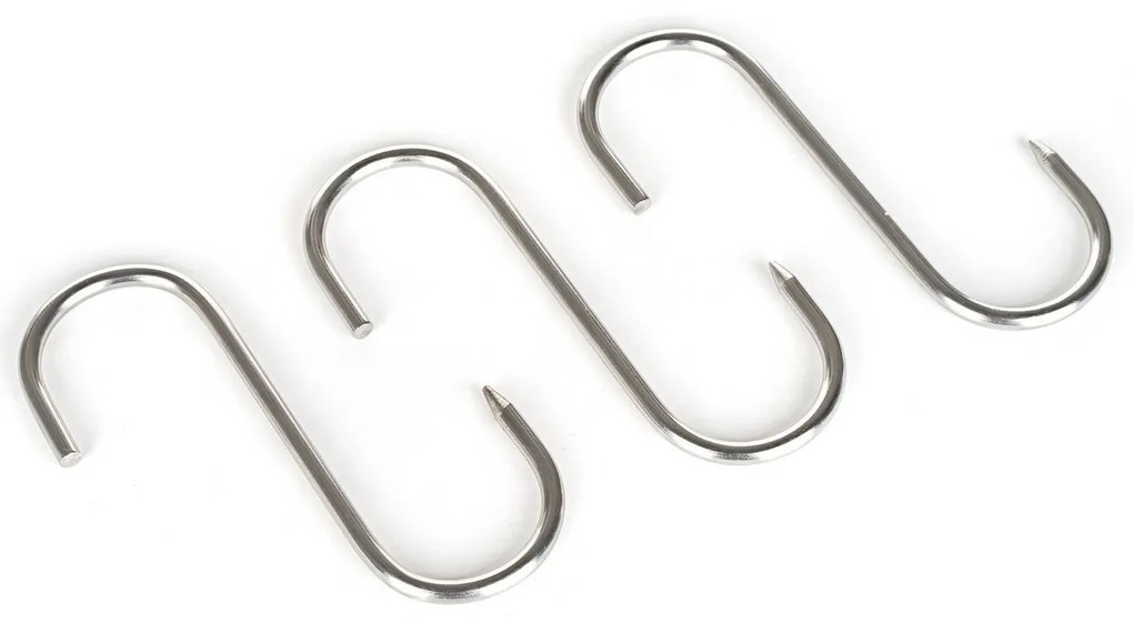 Bankett Rozsdamentes acél füstölőhorog AKCENT 11 x8,5 cm, 3 db, S
