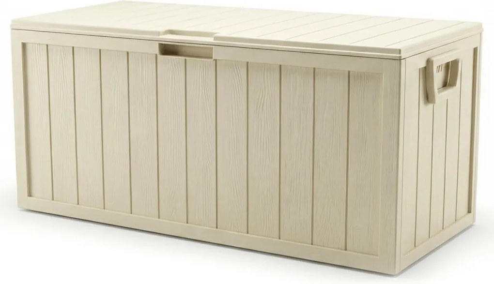 Kerti tároló box 112x49x54 cm, műanyag, bézs, AZB-G2075 CRM