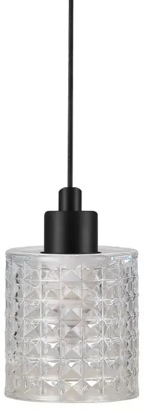 Nordlux - Csillár zsinóron HOLLYWOOD 1xE27/60W/230V átlátszó