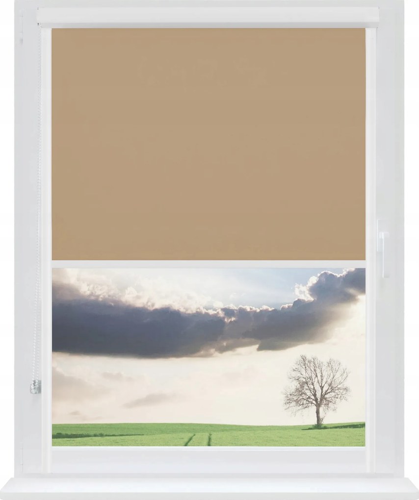 Sötétítő Roló Fehér Pvc Kazettában, Vezetősínekkel 47x230 CM Erkély