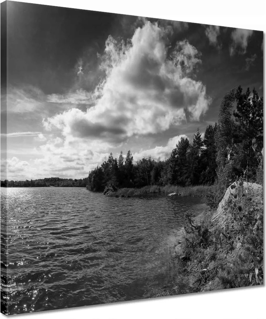 Vászonkép 40x40 Gyönyörű nyári tó