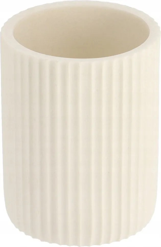 Fogkefetartó Bögre Fogkrém Fehér Dekoratív