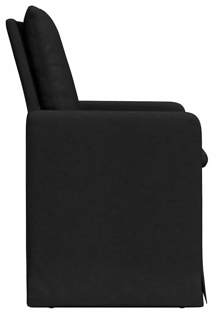 Étkező Székek 2 pcs Fekete 57 x 67 x 98 cm szövet