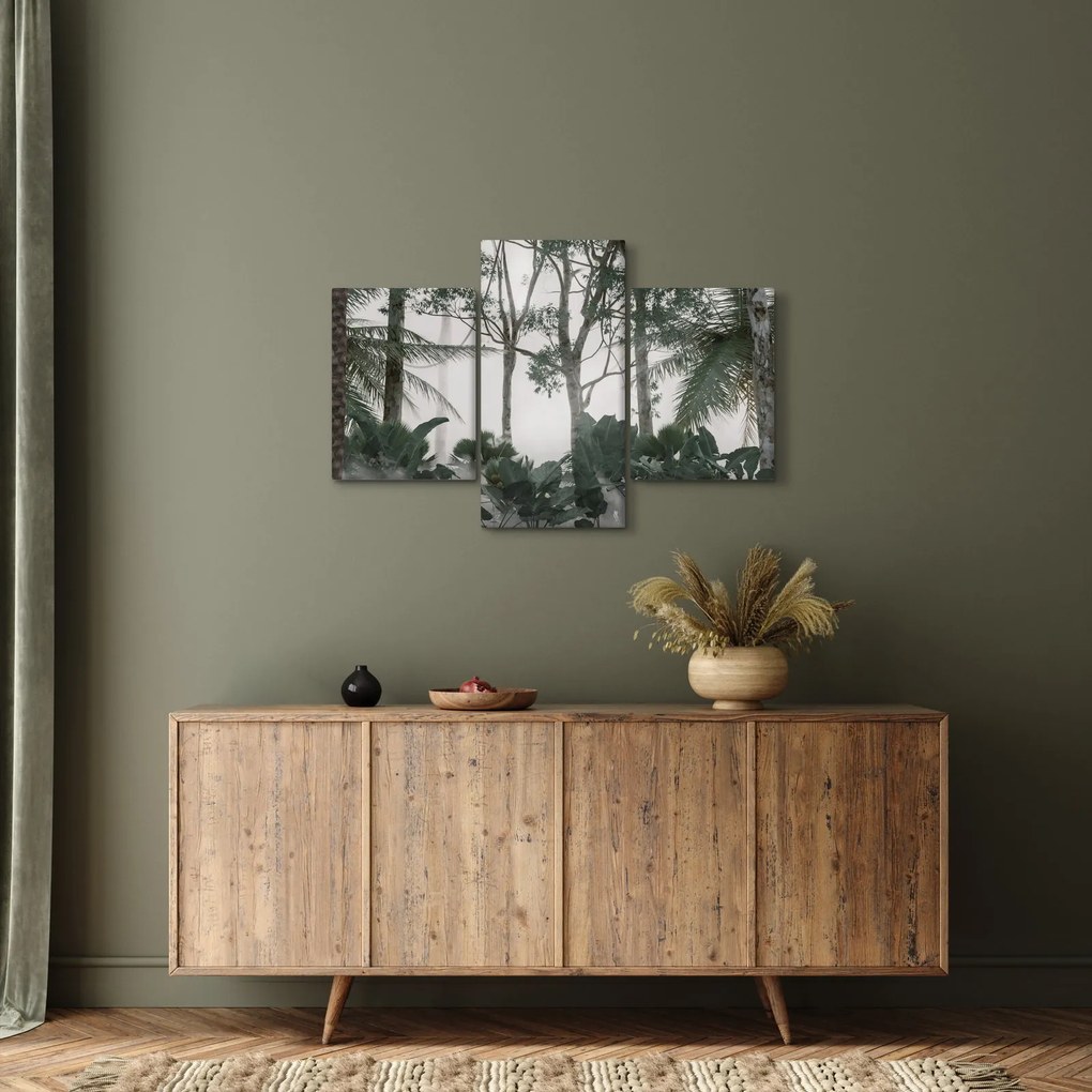 Kép - dzsungel a reggeli ködben (90x60 cm)
