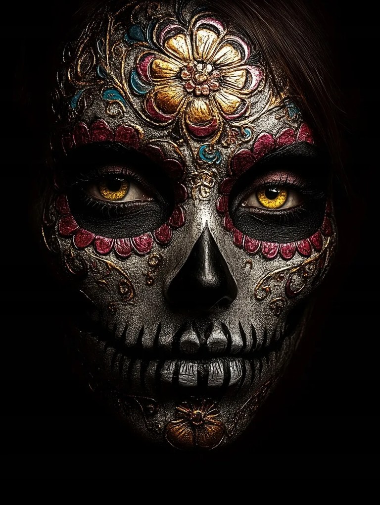 Canvas Vászonkép Portré Dia De Los Muertos La Catrina Mexikó 60x80