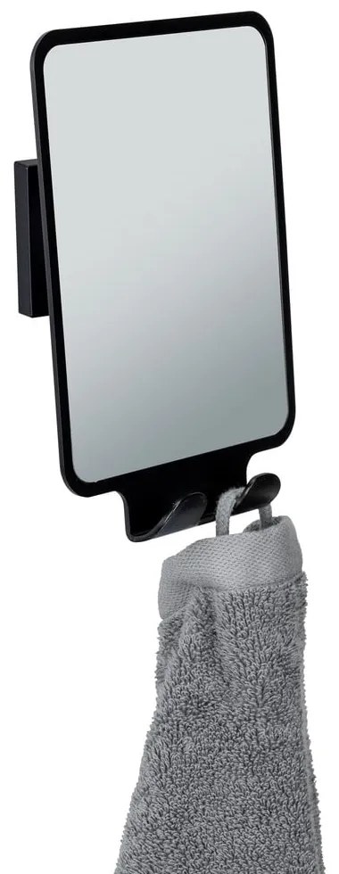 Kozmetikai tükör fogassal 14x19.5 cm Quadro Black – Wenko