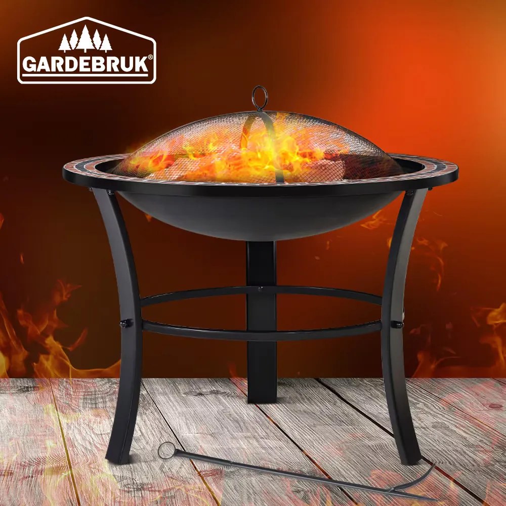 monzana® Fuoco tűzrakóhely Ø76 cm - mozaik
