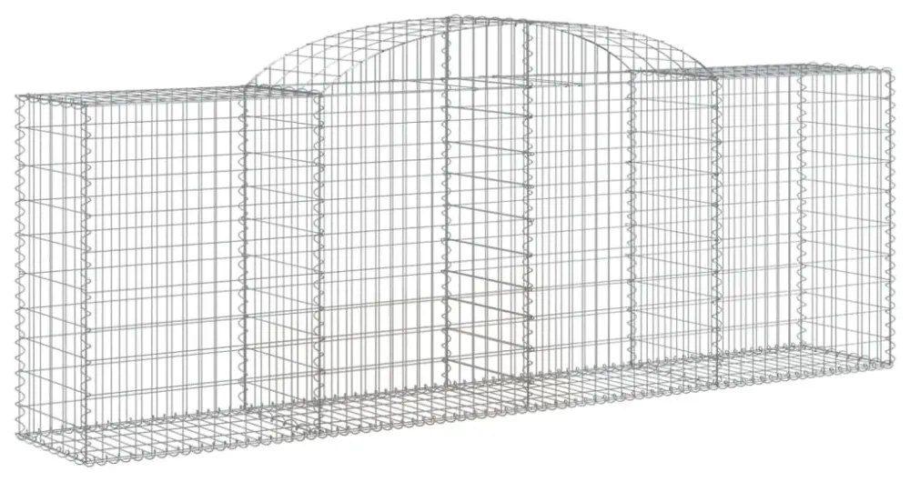 10 db íves horganyzott vas gabion kosár 300 x 50 x 100/120 cm