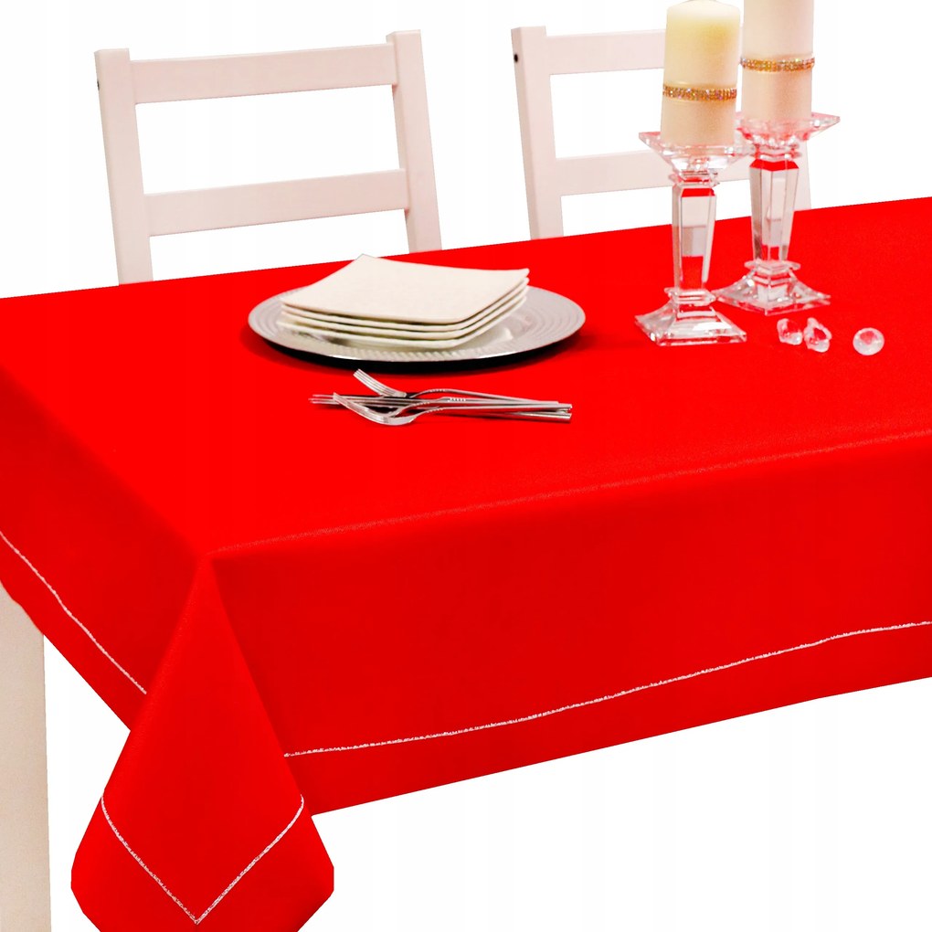 abrosz Panama Lux 280x140 foltálló piros +ezüst