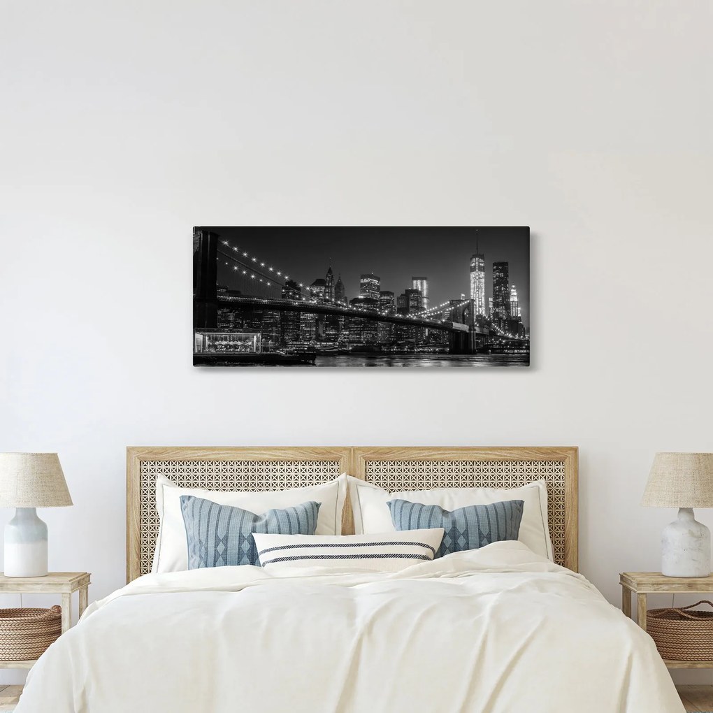 A New York-i Brooklyn-híd képe (120x50 cm)