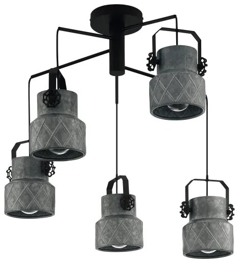 Eglo 39856 - HILCOTT felületre szerelhető csillár 5xE27/40W/230V