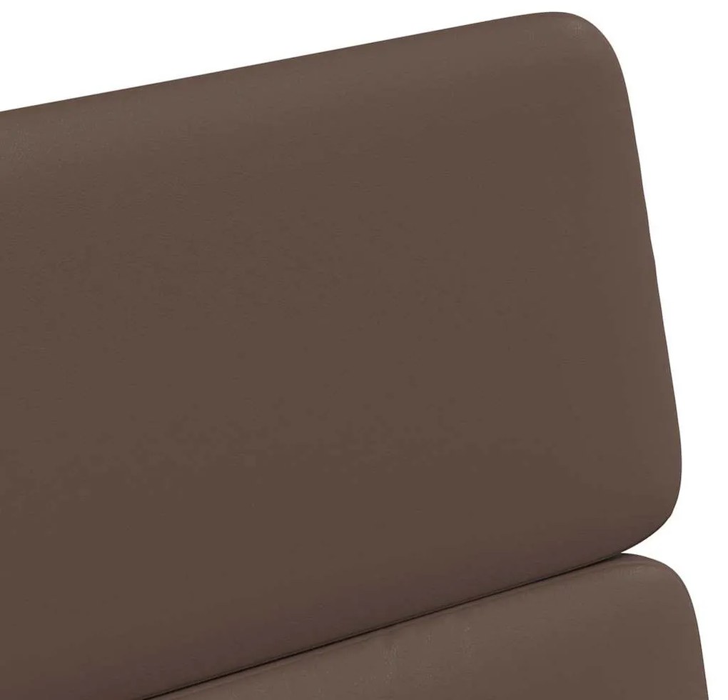 Kerekes Étkező Székek 2 pcs Barna 58 x 65 x 98 cm Műbőr