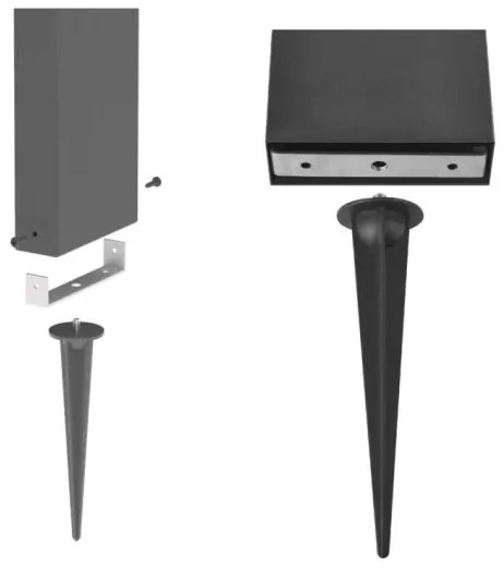 LED napelemes lámpa szenzorral LED/4,4W/3,7V 2200 mAh IP44