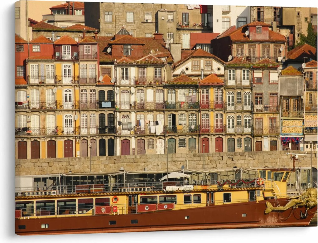 Kép - Vízparti negyed, Portugália (70x50 cm)