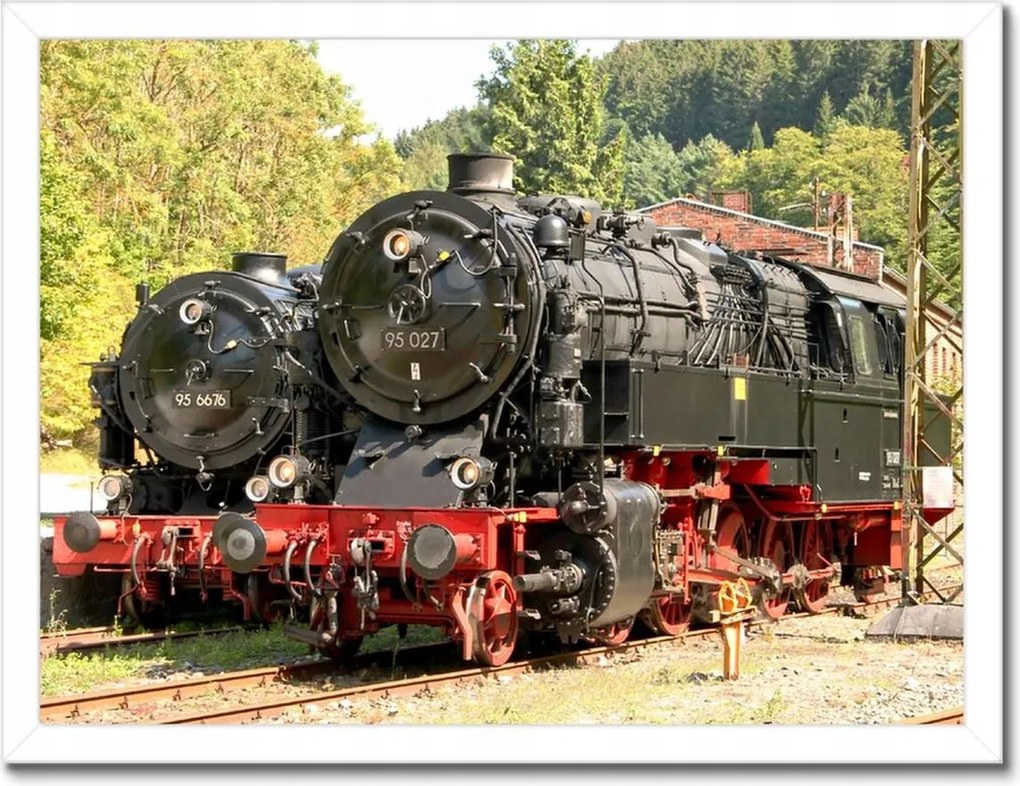 Poszterek keretben 40x30 Gőzmozdony
