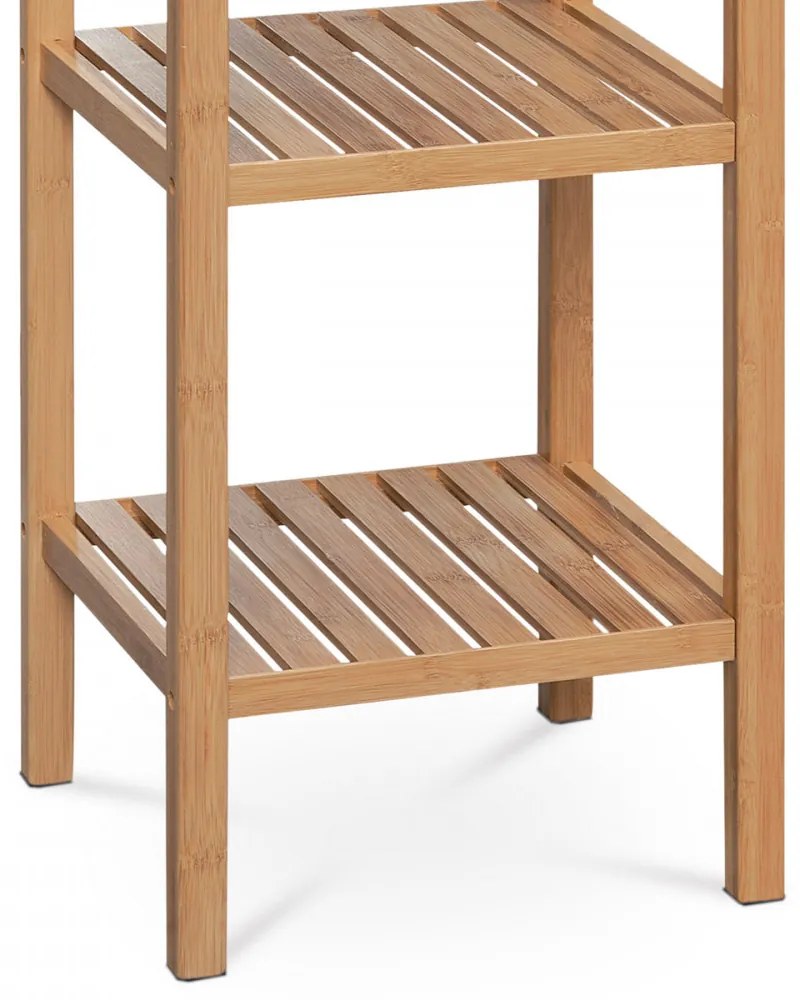 DR-011-3 Raft Din Bambus Masiv În Culoare Naturală, 5 Compartimente, Capacitate De Încărcare 15 Kg