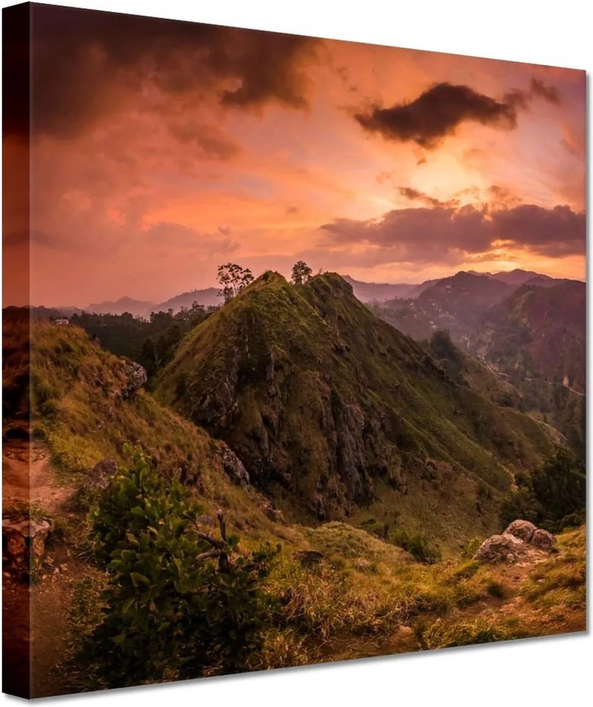 Vászonkép 60x60 Tájkép hegyekkel Tájkép