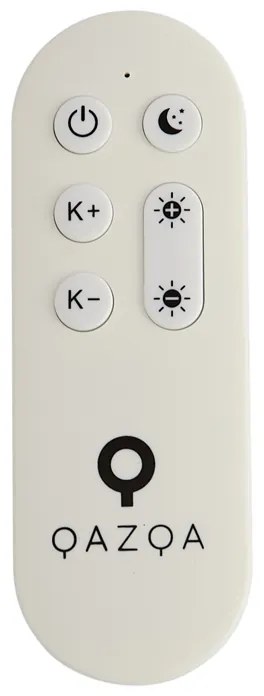 Okos mennyezeti lámpa fekete 35 cm LED-del és távirányítóval - Flat Drum