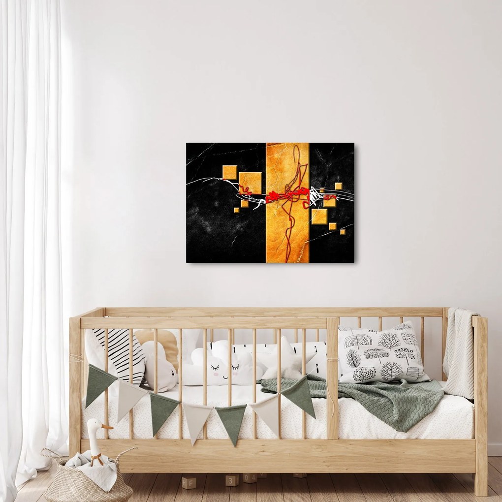 Absztrakt kép - Táncosok (70x50 cm)