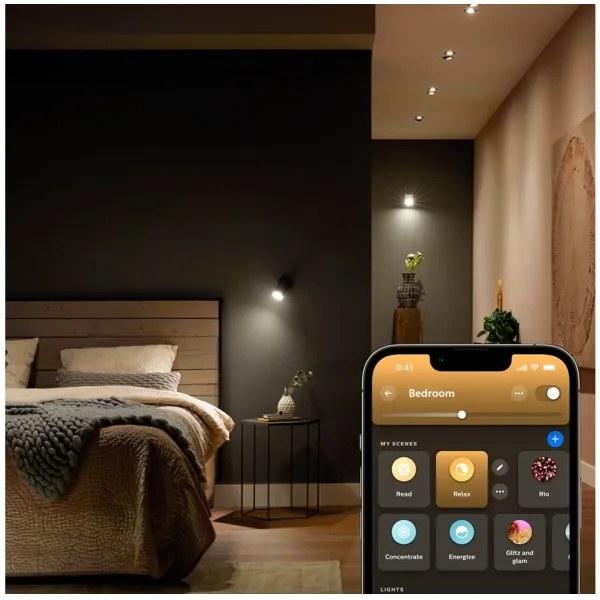 LED Dimmelhető izzó Philips Hue WA GU5,3/MR16/5,1W/12V 2200-6500K