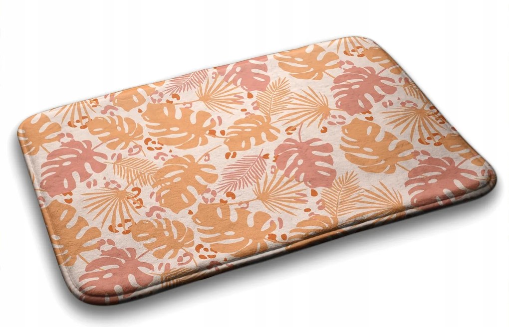 Fürdőszobaszőnyeg Monstera levelek mintás 90x60