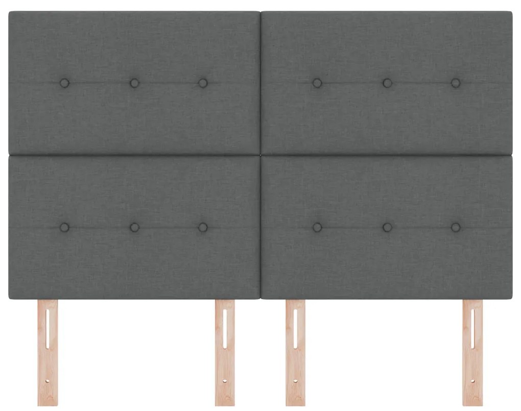 LED Fejtámla Sötét Szürke 80 cm Szövet