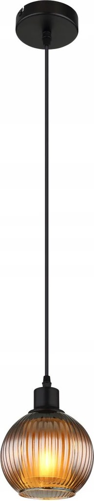 Zumba fém függőlámpa matt fekete E27 Globo Lighting