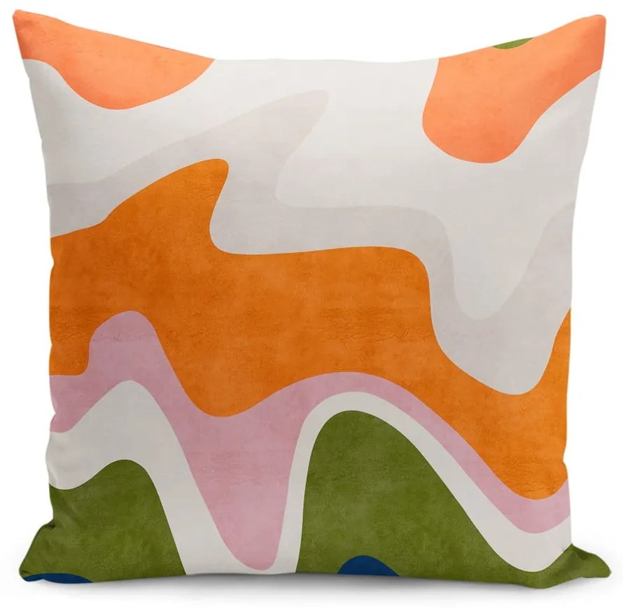Párnahuzat 43x43 cm Squiggly Orange – Mila Home