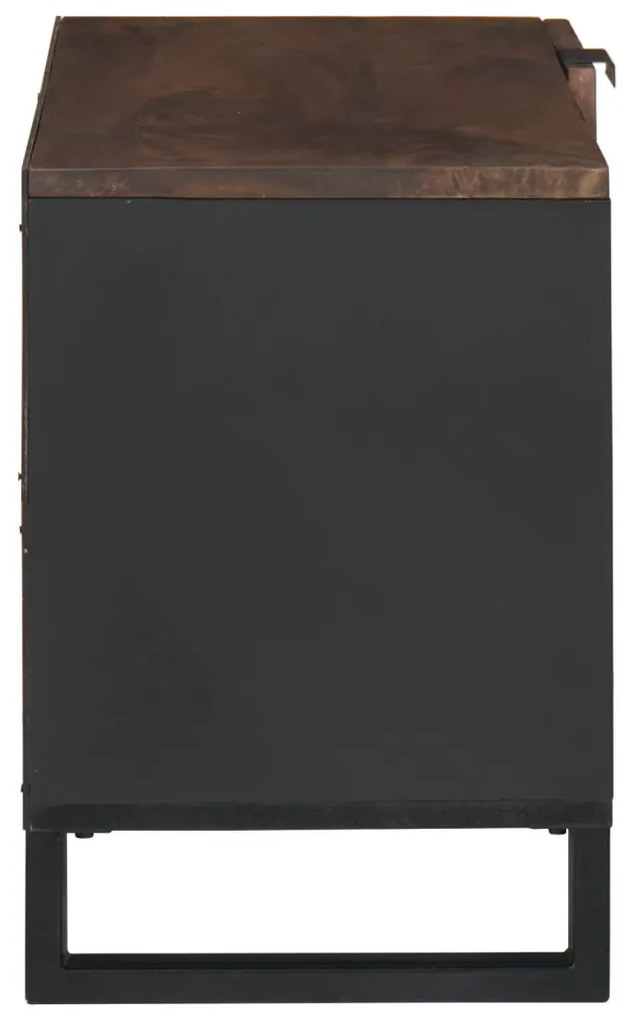 TV Szekrény – 80 x 31,5 x 46 cm Tömör Fa és Műgyanta