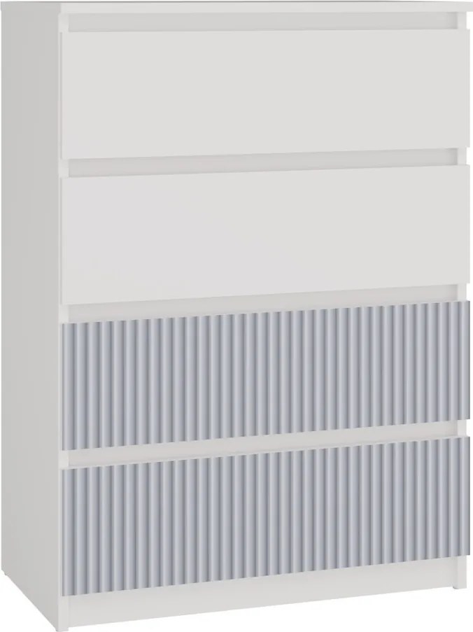 MIX M4 ARTEO komód, 70x97x40 cm, fehér-kék