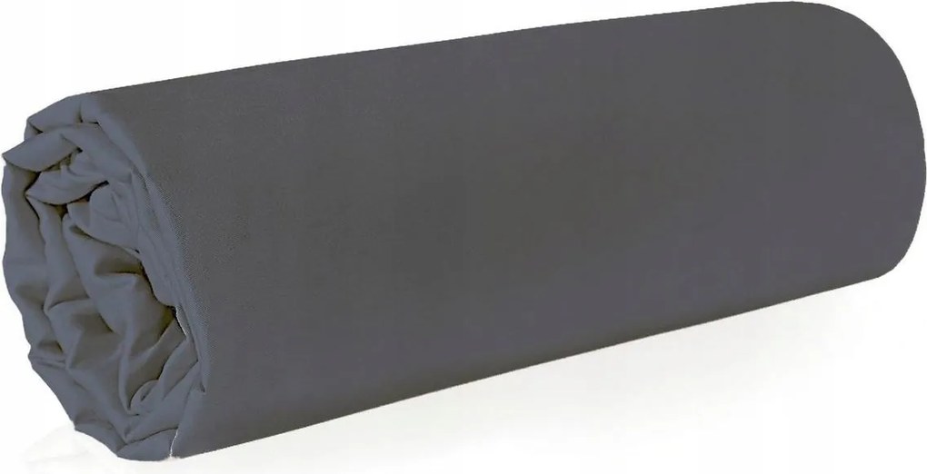 Gumi nélküli szatén lepedő Nova 160x210 Eurofirany acél