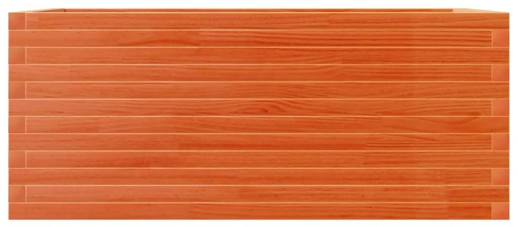 viaszbarna tömör fenyőfa kerti virágláda 110 x 60 x 45,5 cm