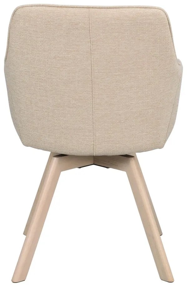 Bézs kárpitozott étkezőfotel szett 2 db-os Alison – Rowico