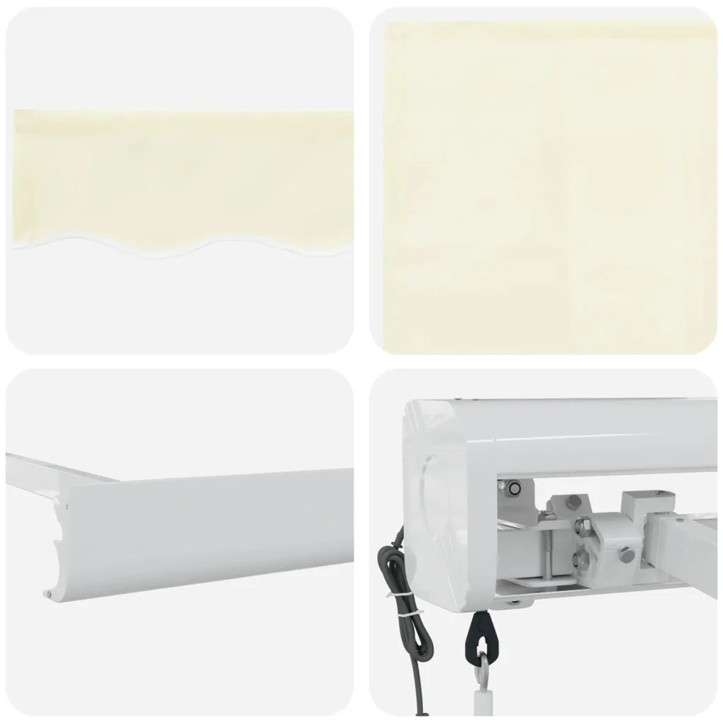 Automatikus Behúzható Napellenző Krém 300x250 cm